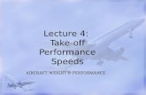 Lecture 4: Take-off Performance Speeds AIRCRAFT WEIGHT & PERFORMANCE.