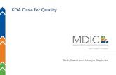 1 Beth Staub and Joseph Sapiente FDA Case for Quality.