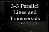 3-3 Parallel Lines and Transversals. Section 3.2.