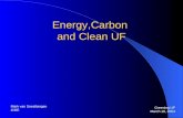 Energy,Carbon and Clean UF Greening UF March 18, 2004 Mark van Soestbergen ICBE.
