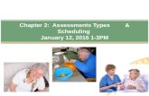 Chapter 2: Assessments Types & Scheduling January 12, 2016 1-3PM.