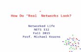 How Do “Real” Networks Look? Networked Life NETS 112 Fall 2015 Prof. Michael Kearns.