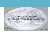 CHINA’S ECONOMY: ENTERING TROUBLED WATERS? Oscar Monterroso Chief Economist Central Bank of Guatemala May 9, 2008.