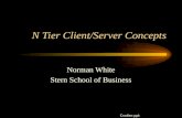 N Tier Client/Server Concepts Norman White Stern School of Business Csntier.ppt.