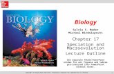 11 Chapter 17 Speciation and Macroevolution Lecture Outline Biology Sylvia S. Mader Michael Windelspecht See separate FlexArt PowerPoint slides for all.