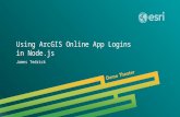 Esri UC 2014 | Demo Theater | Using ArcGIS Online App Logins in Node.js James Tedrick.