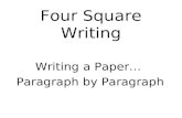 Writing a Paper … Paragraph by Paragraph Four Square Writing.