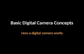 Basic Digital Camera Concepts How a digital camera works.