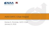 AIAA DATC Chair Report Denise S. Ponchak, DATC Chair January 6, 2016.
