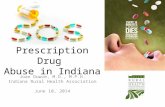Prescription Drug Abuse in Indiana Joan Duwve, M.D., M.P.H. Indiana Rural Health Association June 10, 2014.