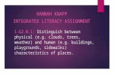 1-G2.0.1: Distinguish between physical (e.g. clouds, trees, weather) and human (e.g. buildings, playgrounds, sidewalks) characteristics of places. HANNAH.