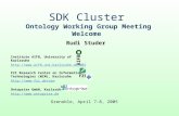 SDK Cluster Ontology Working Group Meeting Welcome Rudi Studer Institute AIFB, University of Karlsruhe  FZI Research.