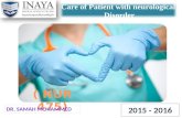 Care of Patient with neurological Disorder 2015 - 2016.