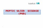 PEPTIC ULCER DISEASE (PUD) 1. Ulcer Ulcer is defined as a breach in the mucosa, which extends through the muscularis mucosa into the submucosa or deeper.