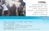 Socio-psychological determinants for safe drinking water consumption behaviors: a multi-country review Prof. Dr. phil. et dipl. zool. Hans-Joachim Mosler.