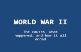 WORLD WAR II The causes, what happened, and how it all ended.
