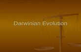 Darwinian Evolution. Charles Darwin H.M.S. Beagle Naturalist???