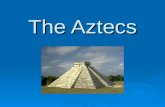 The Aztecs.  A tribe of hunters and farmers who migrated to the shores of Lake Texcoco in the 1200s.  Founded Tenochtitlan in 1325.  Empire borders.