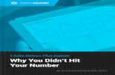 Why You Didn't Hit Your Number