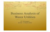 business analysis of water utilities