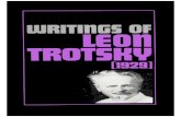 Writings of Leon Trotsky, 1929 - Pathfinder Books Ltd (1976)