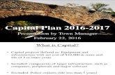 Capital Budget FY17 Proposal
