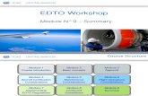 EDTO Module 9 –Summary