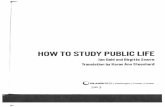 How to Study Public Life- Jan Gehl&Birgitte Svare