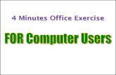4 Minutes Office Exercise for Computer Users