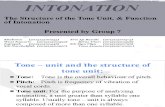 Intonation (The Structure of the Tone Unit, & Function of Intonation) - Phonology