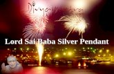 Sai Baba Silver Pendant