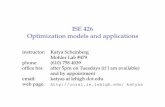 Optimization models and applications