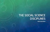 The Social Science Disciplines