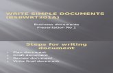 Write Simple Documents Presentation 1 2013 Kc