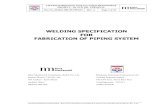 Appendix C - Welding Specification for Fabrication of Piping Systems