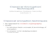 Ch2 Classical Encryption