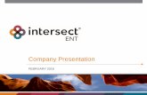 Intersect ENT Investor Presentation - $XENT
