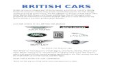 The history of British Cars