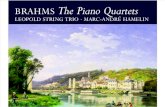 Brahms - The piano quartets
