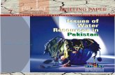 Issues Of Water Resources In Pakistan