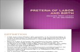 PRETERM OF LABOR AND BIRTH.ppt