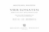 Four Sonatas for Violin and Viola - Michael Haydn