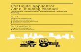 Pesticide Applicator Core Training Manual