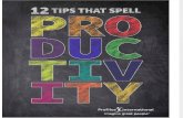 12 Tips That Spell Productivity eBook