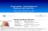 Transfer Validation Requirements