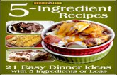 5-Ingredient Recipes 21 Easy Dinner Ideas With 5 Ingredients or Less