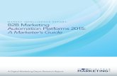 Marketing Automation Platforms 2015
