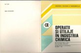 Operatii si  Utilaje in  Industria Chimica- manual cl. IX 1989