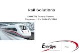 Rail Solutions HAWKER Battery System Container + 2 x 108V4PzV280.