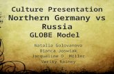 Culture Presentation Northern Germany vs Russia GLOBE Model Natalia Golovanova Bianca Joswiak Jacqueline D. Möller Verity Rainey.